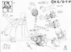 Studio Pierrot sketches for Nagato 1