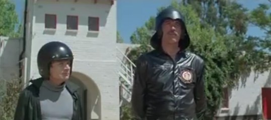 Christopher Lee and Mini-Me