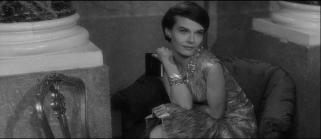 Delphine Seyrig in Last Year at Marienbad (1961, dir. Alain Resnais)