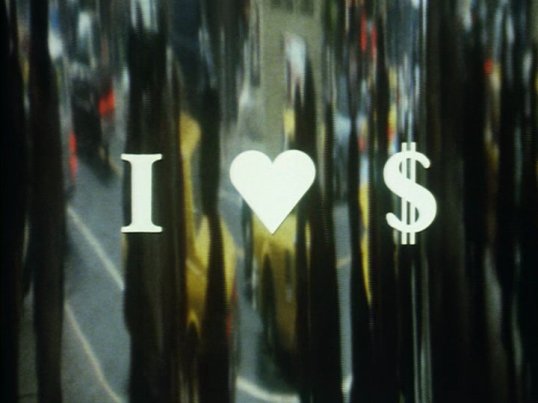Right now another bad movie is getting made because of what this title card says. (I Love Dollars, 1986)